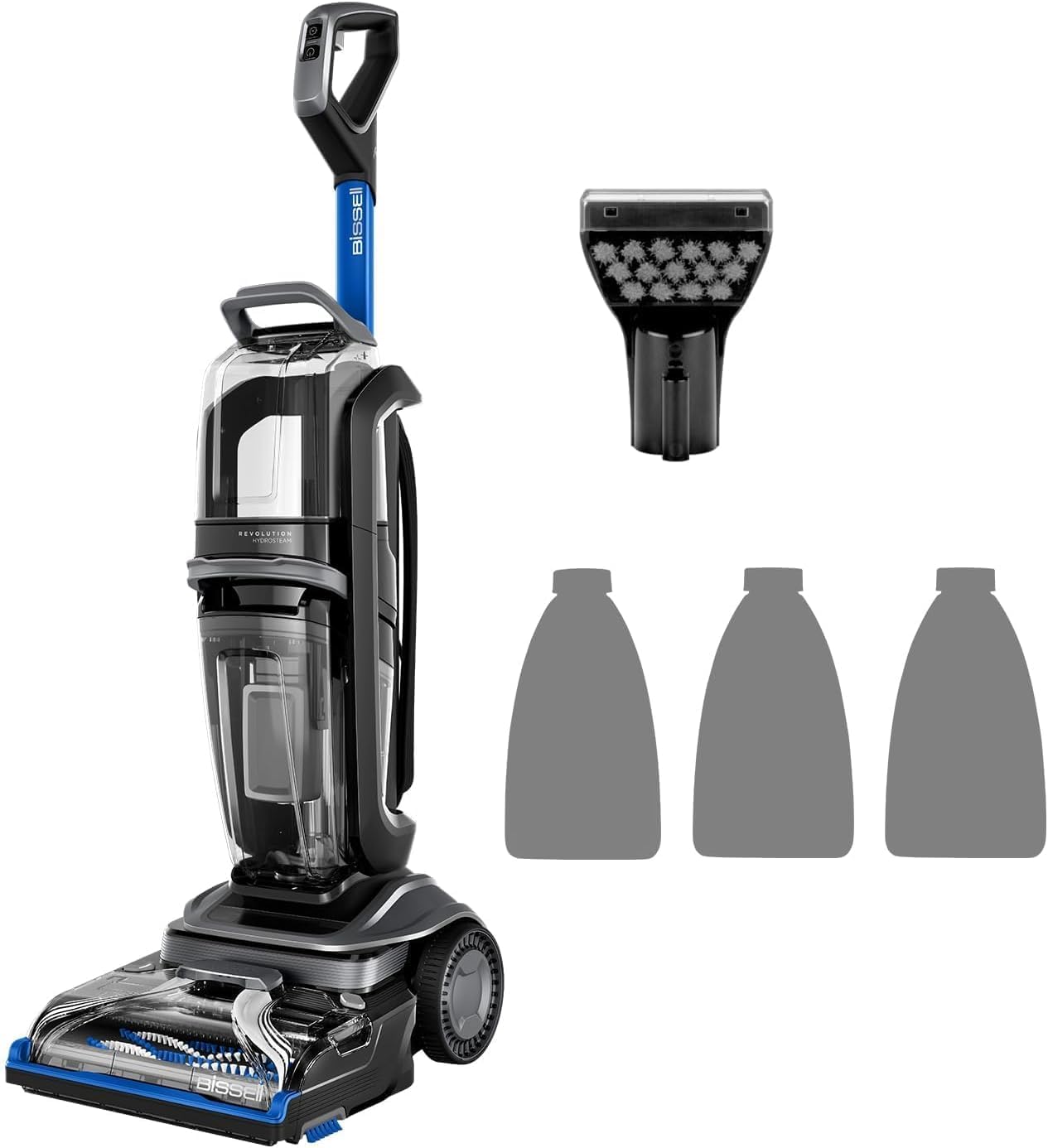 Hidrosteam Bissell Revolution curatator umed de curatare a covoarelor dispozitiv de curatare a covoarelor pentru curatare minutioasa a covoarelor masina de curatat cu aburi cu tehnologie hidrosteam motor puternic de 1300 W