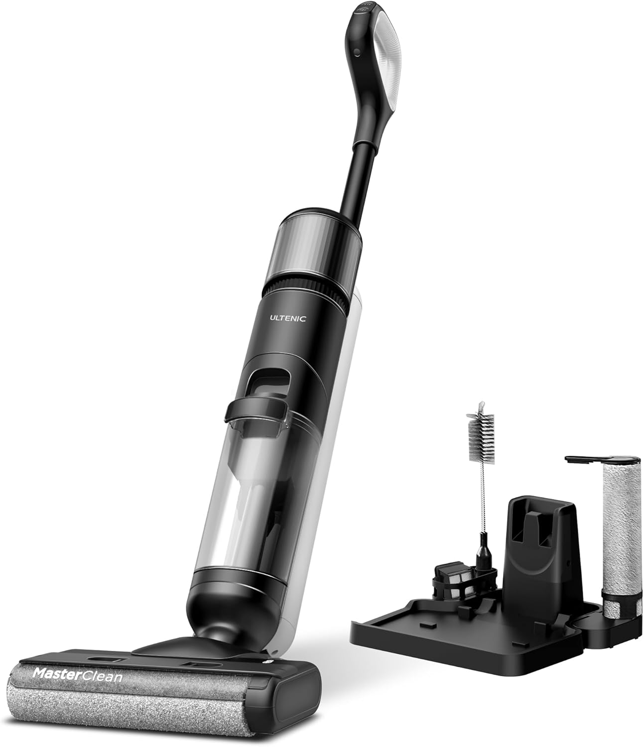 Ultenic AC1 Elite umed aspirator uscat umed aspirator fara fir cu functie MOP 3 in 1 50 min detectare inteligenta a murdariei 14000 PA puterea de aspiratie curatare auto