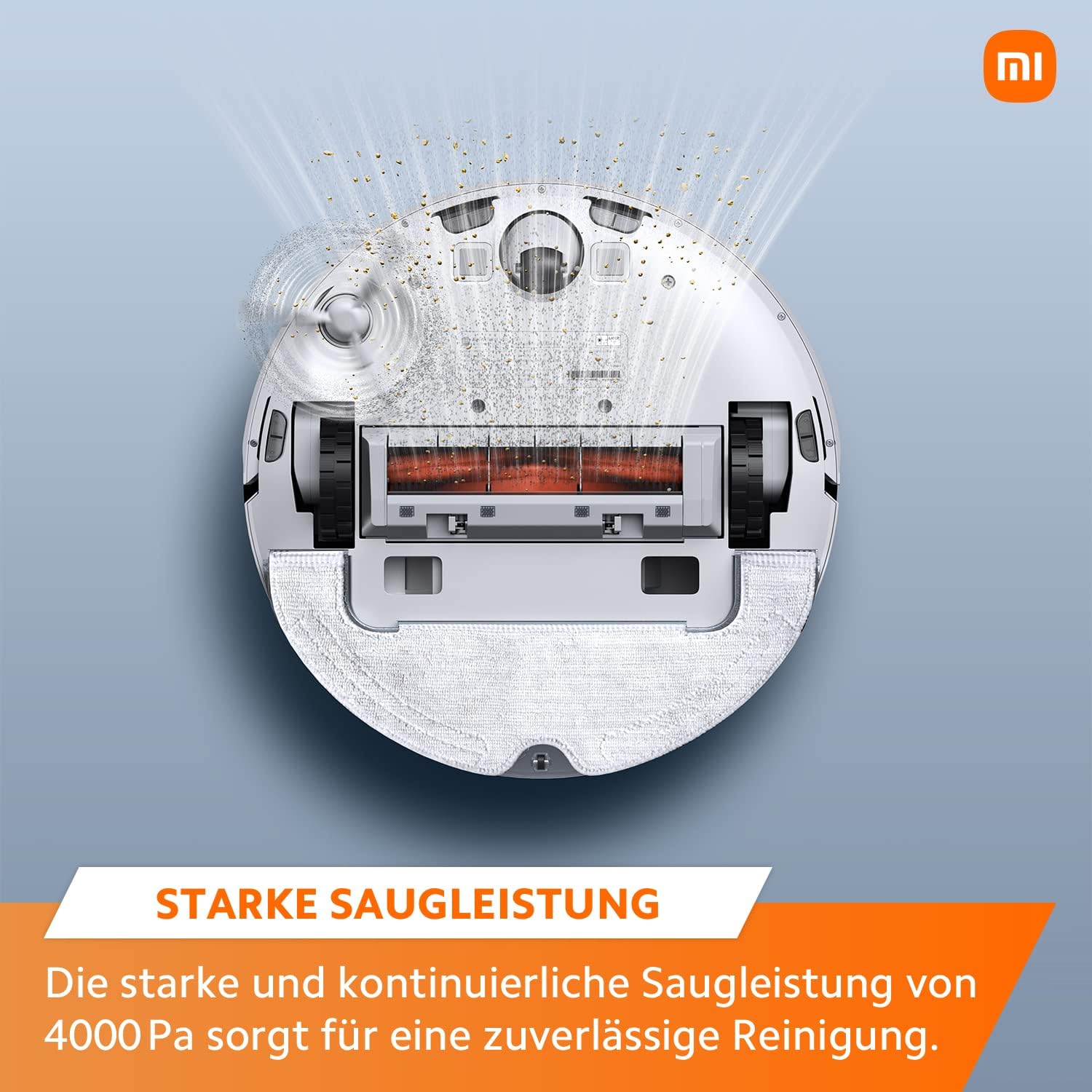 Aspirator de robot Xiaomi X10 cu statie de aspiratie automata si functie de stergere 4000 PA pana la 180 min timp de rulare 25 L pungi de praf navigatie cu laser par pentru animale de companie covoare