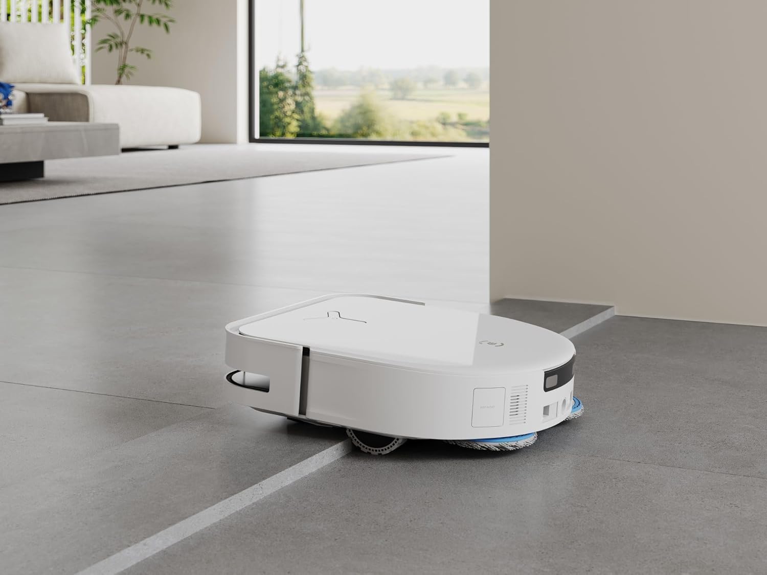 ECOVACS DEEBOT X5 OMNI ROBOT CLEARDER CU FUNCTIE MOP 12800PA ROBOT CLEARDER ZEROTANGE Technology Truedge TM Edge Mopping 70  C Spalare de apa calda ridicare automata a MOP