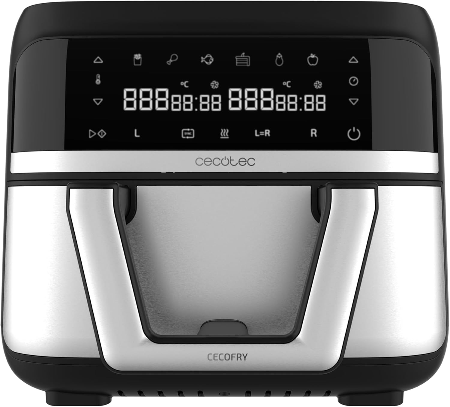 CECOTEC Fructe calde Musecofry Dual 9000 9 L 2850 W digital si compact temperatura dubla tehnologie perfecta optiune pentru partajarea containerului in 2 x 45 L 6 moduri