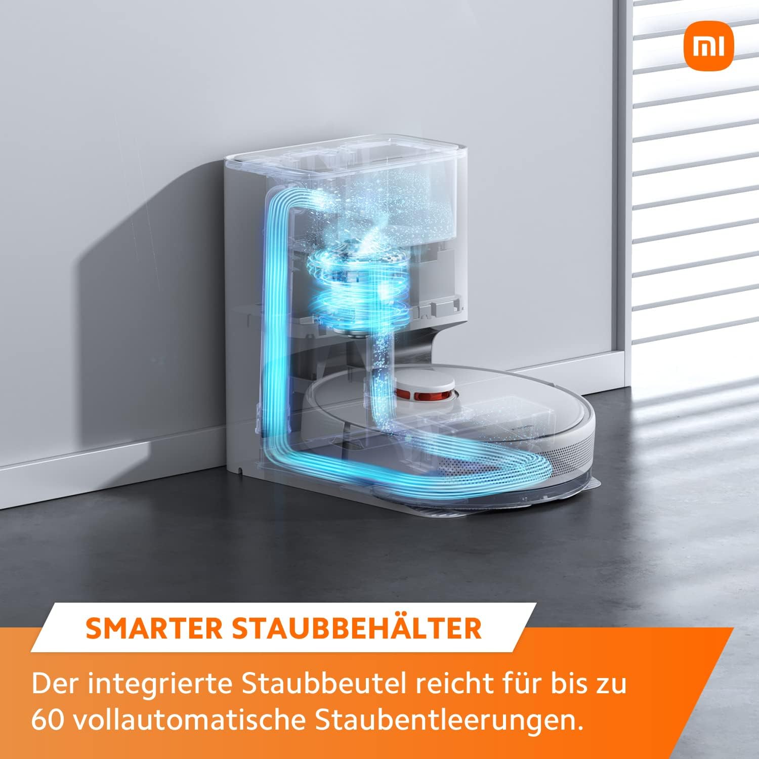 Aspirator de robot Xiaomi X10 cu statie de aspiratie automata si functie de stergere 4000 PA pana la 180 min timp de rulare 25 L pungi de praf navigatie cu laser par pentru animale de companie covoare