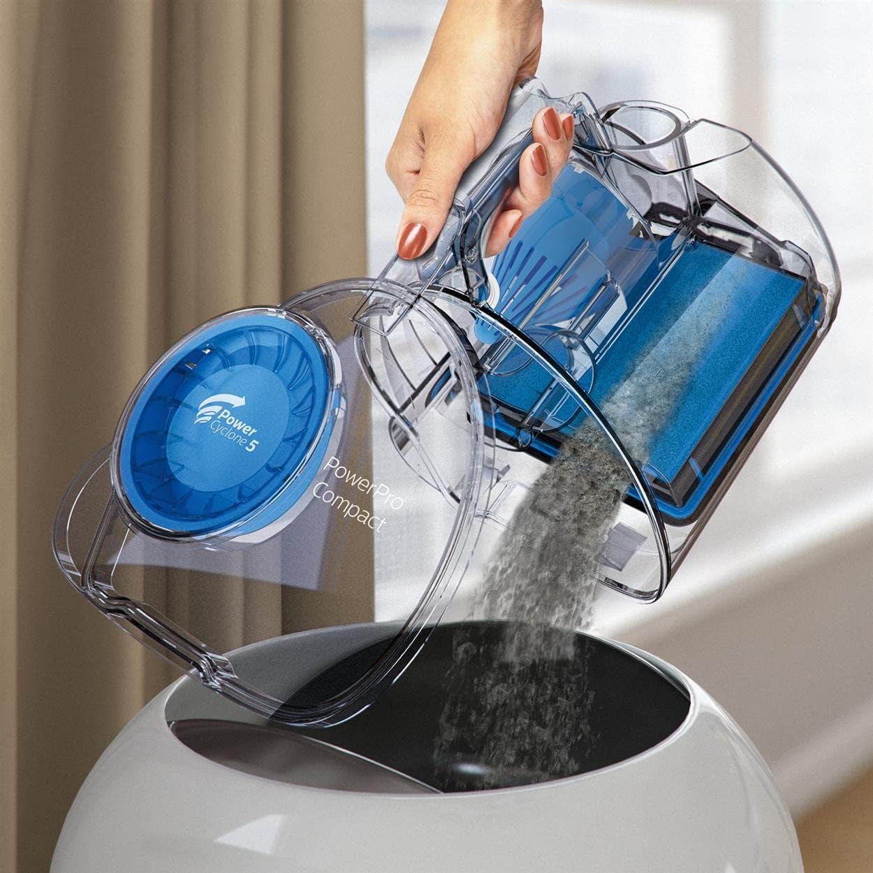 Aparate interne Philips FC933109 Vidica voluminoasa PowerPro Compact 900W 15 L Volum de praf perie integrata Negru