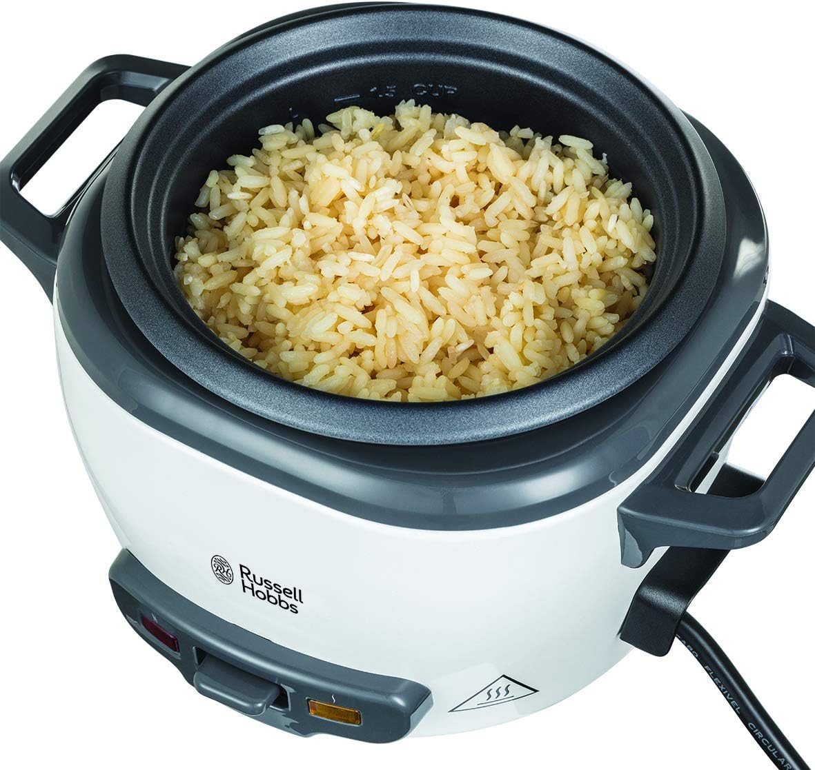 Russell Hobbs Reiskocher Mini Small 04L functie de detinere oala de gradina antiaderenta lingura de orez si ceasca de masurare ideala de asemenea pentru quinoa si cuscus incalzire de orez 27020-56