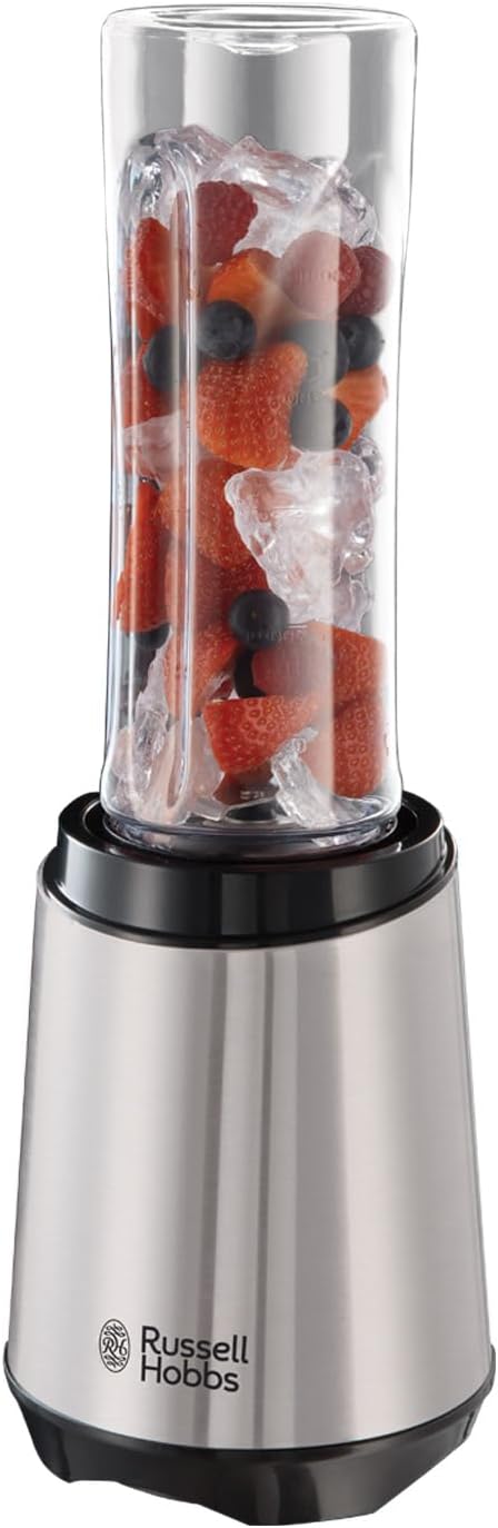 Russell Hobbs Mixer-Litmier si Smoothie Maker pentru a merge 23500 rpm motor de putere incl Recipientul de amestec 1x 600ml BPA fara BPA masina de spalat vase si break-rezistent incl Decker Shooter otel inoxidabil 23472-56