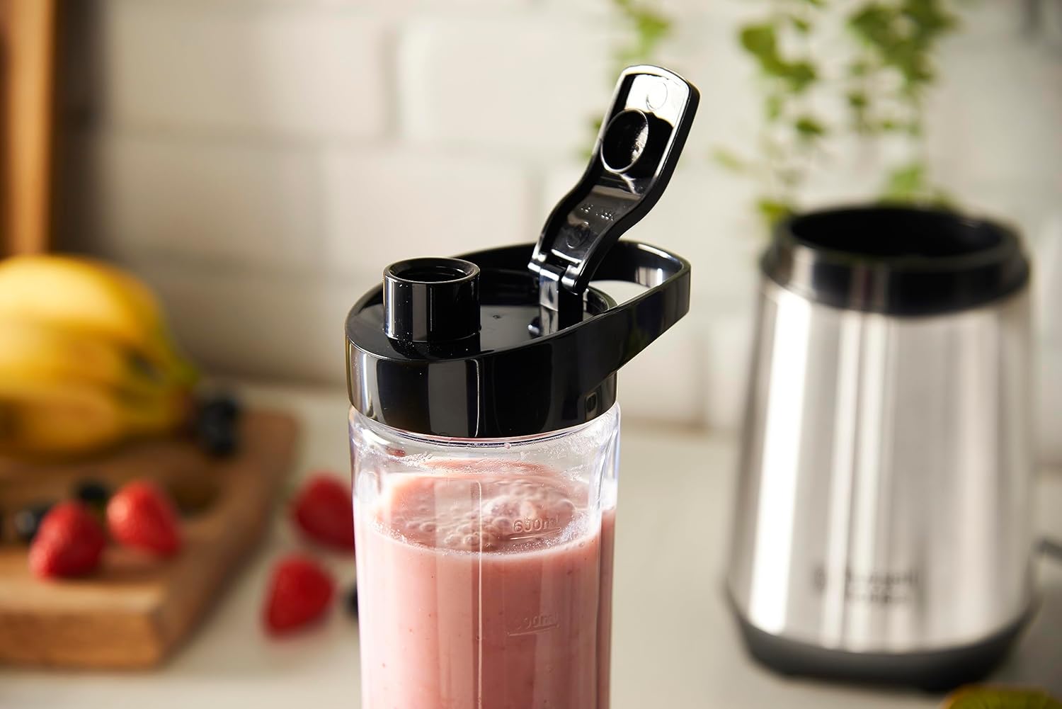 Russell Hobbs Mixer-Litmier si Smoothie Maker pentru a merge 23500 rpm motor de putere incl Recipientul de amestec 1x 600ml BPA fara BPA masina de spalat vase si break-rezistent incl Decker Shooter otel inoxidabil 23472-56
